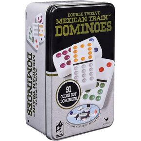 ألعاب ماجستير تدور ، Cardinal Classics Double Nine Dominoes تم تعيينها في قصدير التخزين ، دومينوز للأطفال ، لعبة كلاسيكية ، دومينو للبالغين والأطفال الذين تتراوح أعمارهم بين 8 سنوات in Kuwait