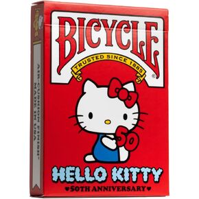 Bicycle Hello Kitty Playing Cards, Limited Edition Hello Kitty 50th Anniversary, 1 Deck