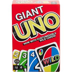 Mattel Games Giant UNO Card Game for Kids, Adults & Family Night with Oversized & Features for 2 to 10 Players in Kuwait