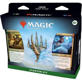السحر: The Gathering - Bloomburrow Starter Kit | تعلم العزف على السحر مع 2 طوابق ذات طابع بلومبرو | 2 لاعب لعبة البطاقة القابلة للتحصيل لأعمار 13+