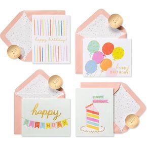 Papyrus Blank Birthday Cards, Birthday Celebrations (20-Count)