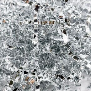 1LB Iridescent Crinkle Cut Paper Shred Filler for Gift Box Bag and Basket On Holidays(Diamond White)