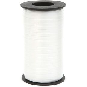 Berwick 1 01 3/16" Wide Splendorette Crimped Curling Ribbon for Gift Wrapping and Hair Bows, 500-Yard Spool, White
