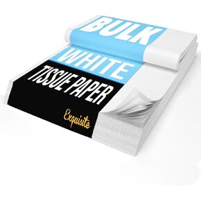 White Tissue Paper For Gift Bags, White Tissue Paper Bulk - 960 Sheets 20" X 30" 10lb Newsprint For Packing, Birthday Gift Box Filler, Packing Supplies For Moving Supplies Crown Display