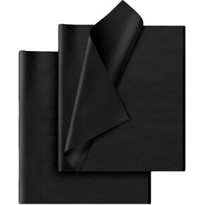 Hlonon Black Tissue Paper - 30 Sheets, 14 x 20 Inch, Gift Wrapping, DIY Crafts, Wedding, Birthday, Christmas