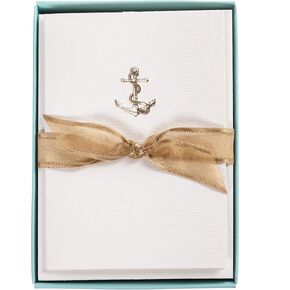 Graphique Bee La Petite Presse Boxed Notecards - 10 Embellished Gold Foil Blank Cards with Matching Envelopes and Storage Box, 3.25" x 4.75"