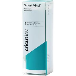 Cricut Smart Permanent Matte Vinyl (5.5in x 48in, Blue) for Joy machine - matless cutting for shapes up to 4ft, & repeated cuts up to 20ft