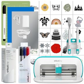 Cricut Joy Machine & Digital Content Library Bundle - Includes 30 images in Design Space App - Portable DIY Smart Machine for creating customized cards, crafts, & labels