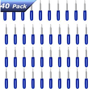 THANMAO 40 Pcs Replacement Blades Compatible with Explore Air 2/Air 3 /Maker/Maker 3 Cutting Machines - includ 10PCS Fine-Point Blades, 20PCS Standard Blaeds and 10PCS Deep Cutting Blades