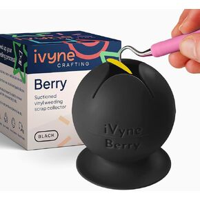 iVyne Berry Suctioned Vinyl Weeding Scrap Collector & Holder for Weeding Tools for Vinyl - Pink