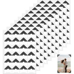 240 Pieces Photo Corners for Scrapbooking, Gold Photo Corner Stickers, Self-Adhesive Photo Mounting Corners for DIY Scrapbook Photo Album Diary, 10 Sheets in Kuwait