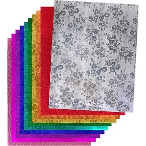 Hygloss Products Metallic Foil Paper - Great for Arts & Crafts, Classroom Activities & Artists - 8.5" x 10" - 2 Each of 10 colors (Colors may vary) - 20 Sheets