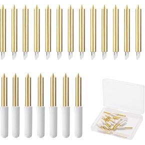10Pcs Set Premium Fine Point Blade Compatible for Cricut Explore Air 2/Air 3/Maker/Maker 3 for Cutting Glitter Vinyl, Cardstock, Faux Leather Adhesive Foil Vellum Etc - with Storage Box in Kuwait