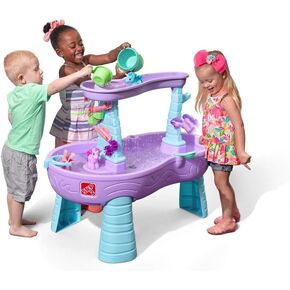 Step2 Rain Rain Splash Plond Toddler Water Fander ، و Mater Water Playset ، ألعاب الصيف الخارجية ، 13 قطعة ، من أجل الصفر أكثر من 1.5 سنة