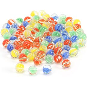 Marbles Cats Eyes Glass Marble / Sling Shot Ammo 500 pcs. Size is Approximately 5/8.1 inch Green Shooter 10 pcs
