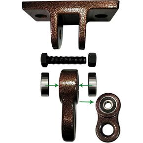 Heavy Duty Black Swing Hangers Screws Bolts Included Over 5000 lb Capacity Playground Porch Yoga Seat Trapeze Wooden Sets Indoor Outdoor 2 Pack
