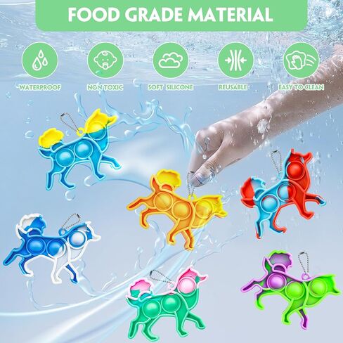 Pop Fidget Toys Bulk Its 24 Pack Party Favors for Kids Easter Basket Stuffers Egg Fillers 3 Shape Mini Pop Keychain It Fidget Toy Fidgets for Kids School Classroom Prizes Birthday Goodie Bag Stuffers in Saudi Arabia