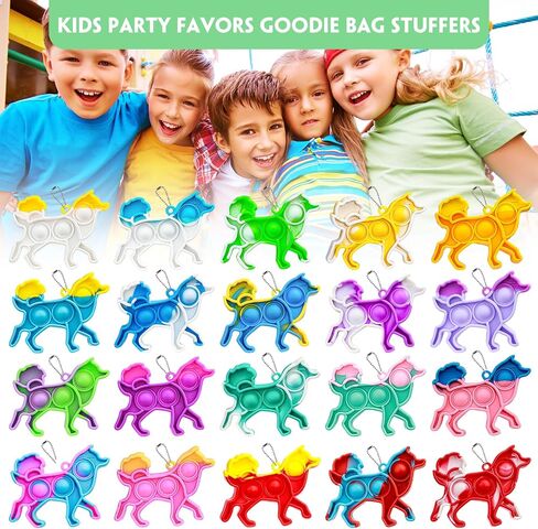 Pop Fidget Toys Bulk Its 24 Pack Party Favors for Kids Easter Basket Stuffers Egg Fillers 3 Shape Mini Pop Keychain It Fidget Toy Fidgets for Kids School Classroom Prizes Birthday Goodie Bag Stuffers in Saudi Arabia