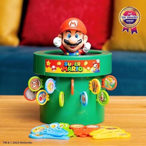 Tomy POPT Super Mario Family and Preschool Kids Game ، 2-4 لاعبين ، مناسبة للبنين والبنات الذين تتراوح أعمارهم بين 4+ in Kuwait