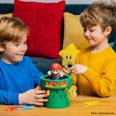Tomy POPT Super Mario Family and Preschool Kids Game ، 2-4 لاعبين ، مناسبة للبنين والبنات الذين تتراوح أعمارهم بين 4+ in Kuwait
