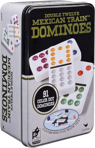 ألعاب ماجستير تدور ، Cardinal Classics Double Nine Dominoes تم تعيينها في قصدير التخزين ، دومينوز للأطفال ، لعبة كلاسيكية ، دومينو للبالغين والأطفال الذين تتراوح أعمارهم بين 8 سنوات in Kuwait