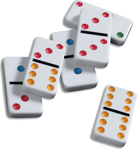 ألعاب ماجستير تدور ، Cardinal Classics Double Nine Dominoes تم تعيينها في قصدير التخزين ، دومينوز للأطفال ، لعبة كلاسيكية ، دومينو للبالغين والأطفال الذين تتراوح أعمارهم بين 8 سنوات in Kuwait