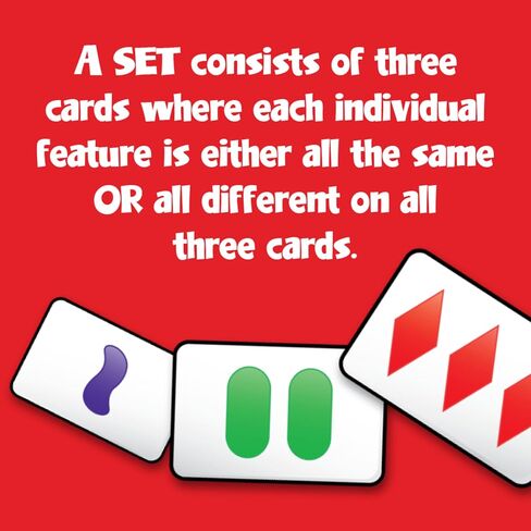 SET Enterprises SET - The Family Card Game of Visual Perception - Race to Find The Matches, For Ages 8+,81 Cards, Rules included in Saudi Arabia