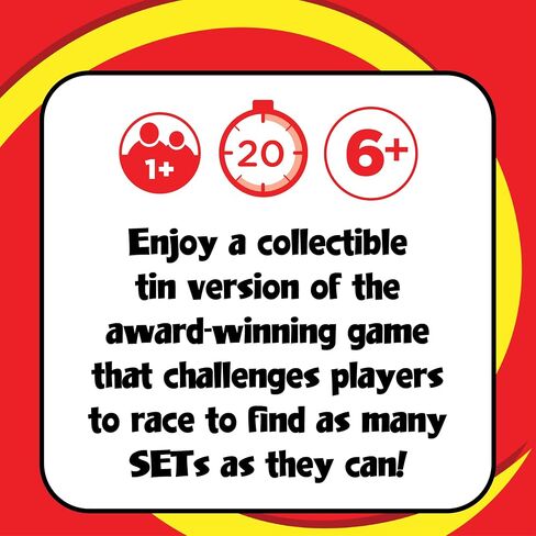 SET Enterprises SET - The Family Card Game of Visual Perception - Race to Find The Matches, For Ages 8+,81 Cards, Rules included in Saudi Arabia