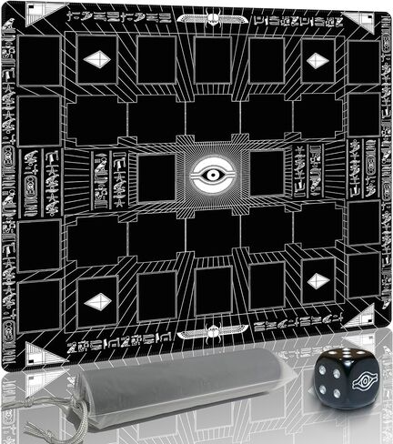 for Yugioh Playmat - Compatible with Yu-Gi-Oh, TCG Playmat - Free Counters & Storage Bag, Dual Player Master Rule Duel Zones, Extra Large 2-Player Card Game Mat (Basic) in Kuwait