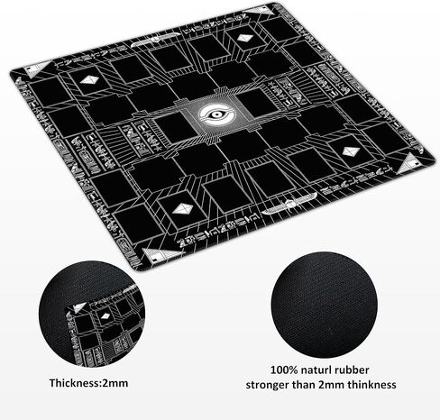 for Yugioh Playmat - Compatible with Yu-Gi-Oh, TCG Playmat - Free Counters & Storage Bag, Dual Player Master Rule Duel Zones, Extra Large 2-Player Card Game Mat (Basic) in Kuwait