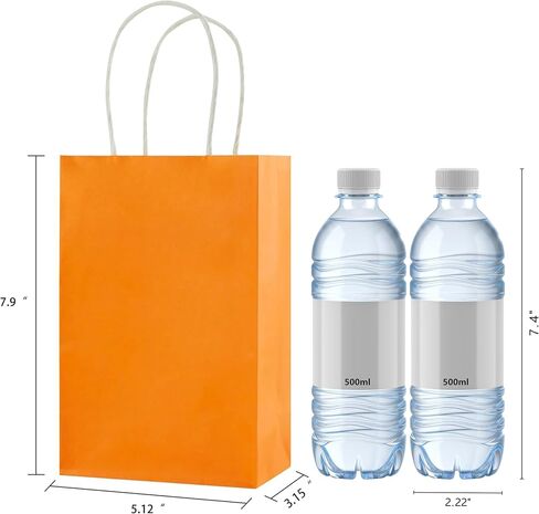SUNCOLOR 24-Pack Small Gift Bags with Handles, 8" Rainbow Party Favor Bags in Saudi Arabia