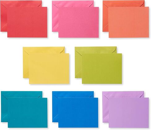 American Greetings Single Panel Blank Cards with Envelopes, Rainbow Colors (200-Count) in Saudi Arabia
