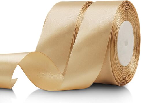 Pink Ribbon 1 1/2 inch, 100 Yards Pink Satin Ribbon, Ribbon for Gift Wrapping, Ribbon for Flower Bouquet, Fabric Polyester Ribbons for Crafts, Slik Hair Ribbon for Wedding Pink Bow Party Decorations in Kuwait