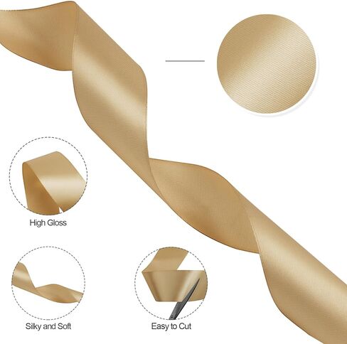 Pink Ribbon 1 1/2 inch, 100 Yards Pink Satin Ribbon, Ribbon for Gift Wrapping, Ribbon for Flower Bouquet, Fabric Polyester Ribbons for Crafts, Slik Hair Ribbon for Wedding Pink Bow Party Decorations in Kuwait