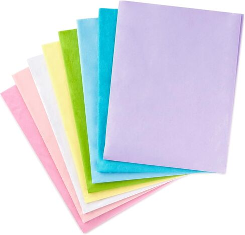 Hallmark Tissue Paper, 120 Sheets (Classic Rainbow, 8 Colors) for Birthdays, Mother's Day, Graduation, Gift Wrap, Crafts, DIY Paper Flowers, Tassel Garland and More in Saudi Arabia
