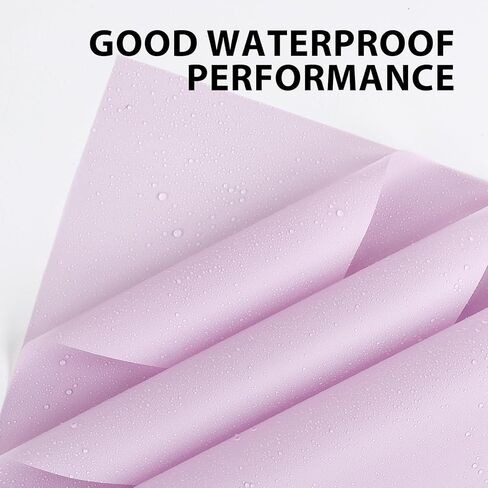 20 ورقة ورقة التفاف الزهرة - ورقة التغليف باقة الأزهار المقاومة للماء ، مستلزمات بائع الزهور مع ديكور الفراشة الذهب ثلاثية الأبعاد （وردي شفاف) in Kuwait