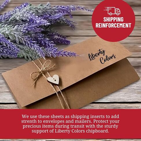 Premium 22-Point Chipboard Sheets – 100-Pack, 8.5" x 11" – Extra Durable, Wide Range of Usage for Business, Bookbinding, Framing & Packaging by Liberty Colors in Saudi Arabia