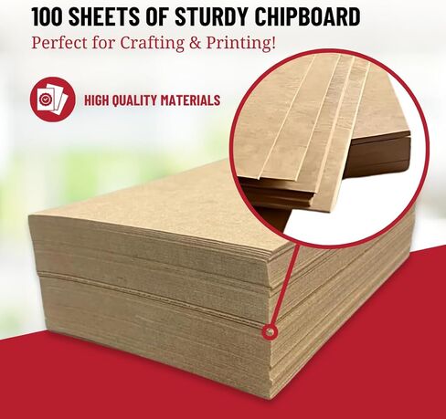 Premium 22-Point Chipboard Sheets – 100-Pack, 8.5" x 11" – Extra Durable, Wide Range of Usage for Business, Bookbinding, Framing & Packaging by Liberty Colors in Saudi Arabia