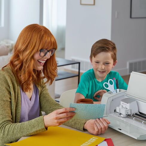 Cricut Explore 3 & Digital Content Library Bundle - Includes 30 images in Design Space App - 2X Faster DIY Cutting Machine for all Crafts, Cuts 100+ Materials Blue in Saudi Arabia