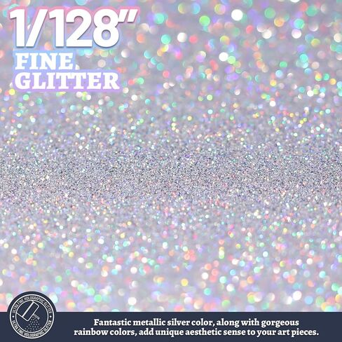 LEOBRO Pink Glitter, Glitter, 180g/6.35oz Fine Glitter, Craft Glitter for Resin, Glitter Flowers, Iridescent Glitter for Crafts, DIY Holiday Party Decor, Nail Body Art, Valentine Decorations in Kuwait