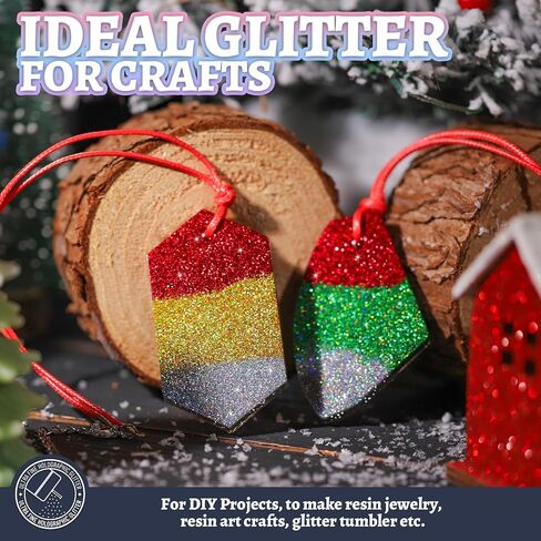 LEOBRO Pink Glitter, Glitter, 180g/6.35oz Fine Glitter, Craft Glitter for Resin, Glitter Flowers, Iridescent Glitter for Crafts, DIY Holiday Party Decor, Nail Body Art, Valentine Decorations in Kuwait