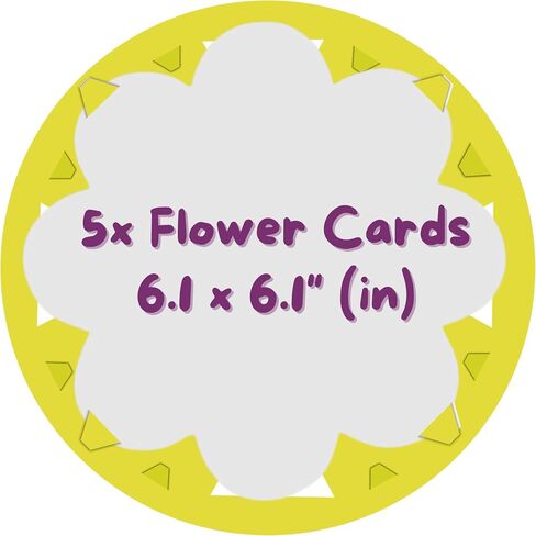 Jovial & Joyful Spin and Spiral Art Paper Refill Pack - Set of 25 Cardboard Pieces in 5 Unique Shapes, 5 Pieces Each, Spin Art Paper in Saudi Arabia