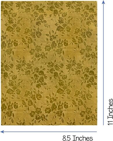 Hygloss Products Metallic Foil Paper - Great for Arts & Crafts, Classroom Activities & Artists - 8.5" x 10" - 2 Each of 10 colors (Colors may vary) - 20 Sheets in Kuwait