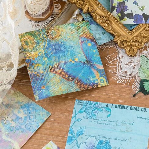 500 Sheets Vintage Scrapbook Paper Set Aesthetic Stationery Paper Supplies Decorative Paper for DIY Art Crafts Scrapbooking Journal Photo Album in Saudi Arabia