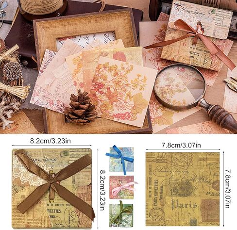 500 Sheets Vintage Scrapbook Paper Set Aesthetic Stationery Paper Supplies Decorative Paper for DIY Art Crafts Scrapbooking Journal Photo Album in Saudi Arabia