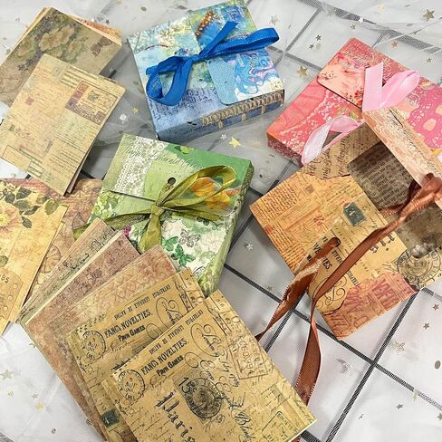 500 Sheets Vintage Scrapbook Paper Set Aesthetic Stationery Paper Supplies Decorative Paper for DIY Art Crafts Scrapbooking Journal Photo Album in Saudi Arabia