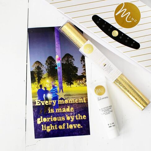 Heidi Swapp Minc Foil 12-inch x 120-inch Gold Foil Roll, Card Making Kit, Compatible with Minc Foiling and Laminator Machine, Scrapbooking, Journaling, Crafting, Memory Keeping in Saudi Arabia
