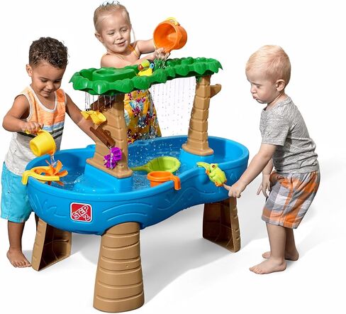 Step2 Rain Rain Splash Plond Toddler Water Fander ، و Mater Water Playset ، ألعاب الصيف الخارجية ، 13 قطعة ، من أجل الصفر أكثر من 1.5 سنة in Kuwait