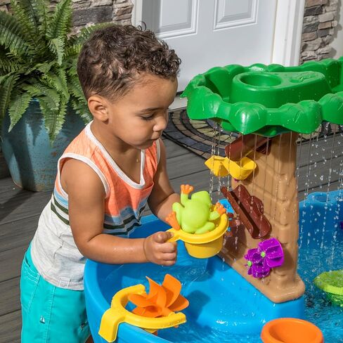 Step2 Rain Rain Splash Plond Toddler Water Fander ، و Mater Water Playset ، ألعاب الصيف الخارجية ، 13 قطعة ، من أجل الصفر أكثر من 1.5 سنة in Kuwait