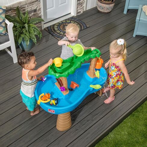 Step2 Rain Rain Splash Plond Toddler Water Fander ، و Mater Water Playset ، ألعاب الصيف الخارجية ، 13 قطعة ، من أجل الصفر أكثر من 1.5 سنة in Kuwait